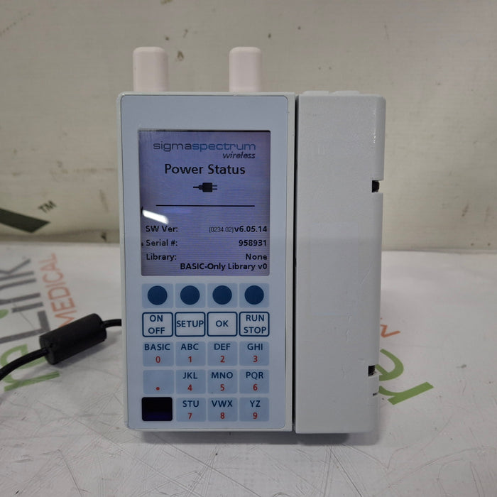 Baxter Sigma Spectrum 6.05.14 with A/B/G/N Battery Infusion Pump