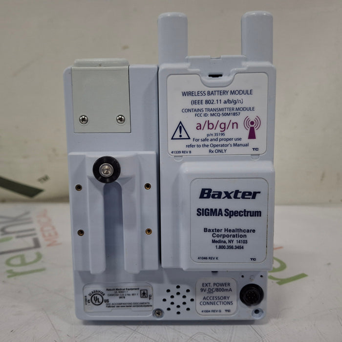 Baxter Sigma Spectrum 6.05.13 with A/B/G/N Battery Infusion Pump