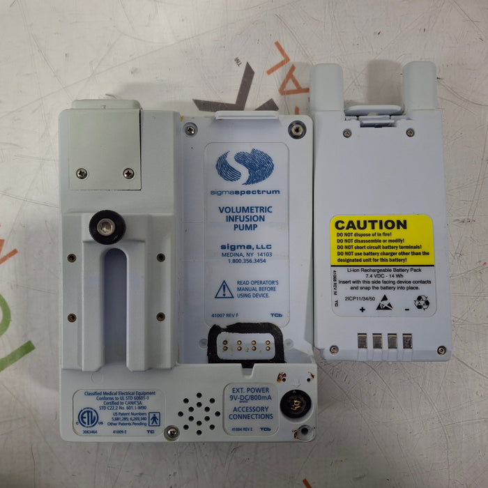 Baxter Sigma Spectrum w/ A/B/G/N Battery Infusion Pump