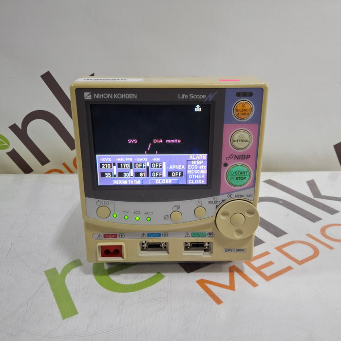 Nihon Kohden Lifescope OPV-1500K Patient Monitor