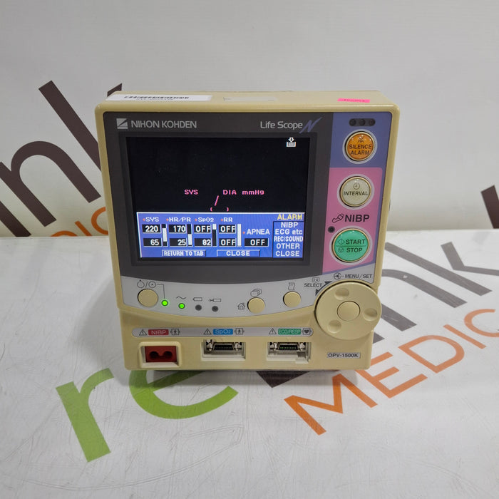 Nihon Kohden Lifescope OPV-1500K Patient Monitor