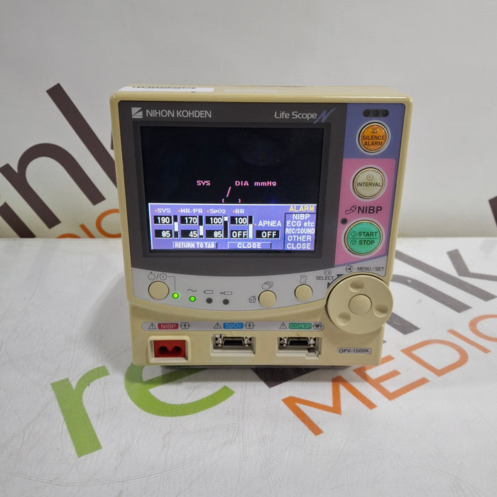 Nihon Kohden Lifescope OPV-1500K Patient Monitor