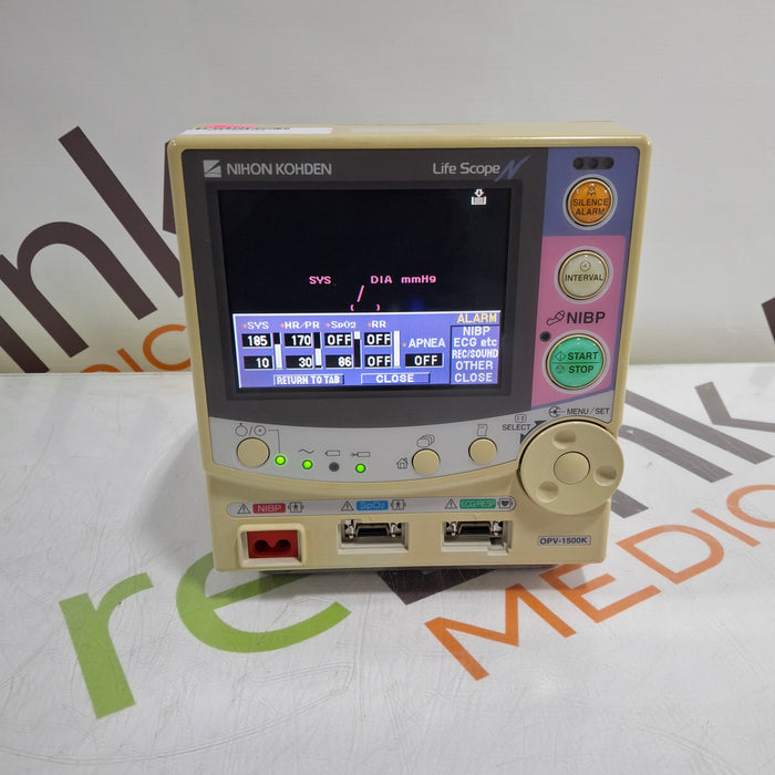 Nihon Kohden Lifescope OPV-1500K Patient Monitor