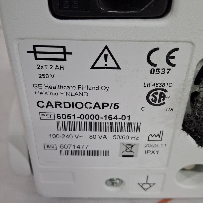Datex-Ohmeda Datex-Ohmeda Cardiocap 5 Patient Monitor Patient Monitors reLink Medical