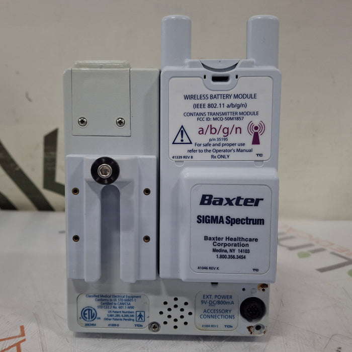 Baxter Sigma Spectrum w/ A/B/G/N Battery Infusion Pump