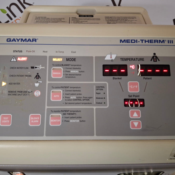Gaymar Gaymar Medi-Therm III MTA6900 Hyper/Hypothermia Machine Temperature Control Units reLink Medical