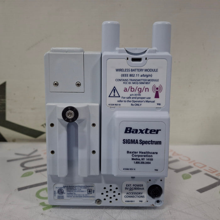 Baxter Sigma Spectrum w/ A/B/G/N Battery Infusion Pump