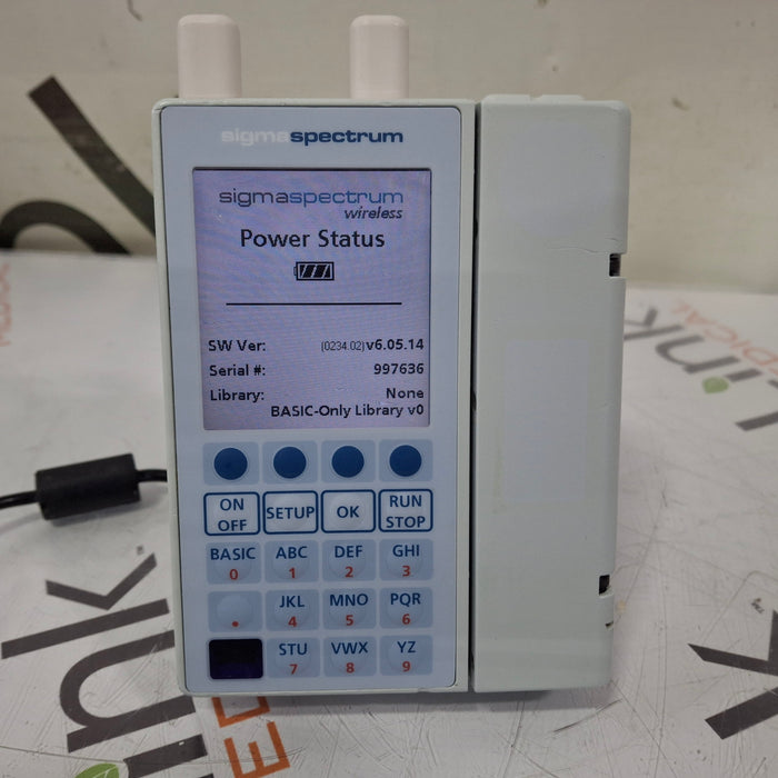 Baxter Sigma Spectrum 6.05.14 with A/B/G/N Battery Infusion Pump