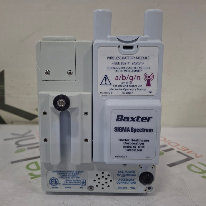 Baxter Sigma Spectrum w/ A/B/G/N Battery Infusion Pump