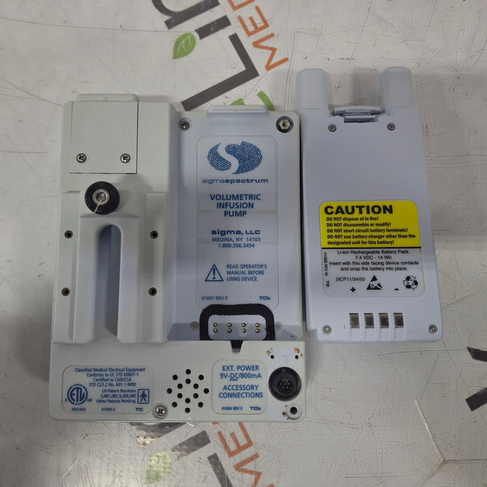Baxter Sigma Spectrum w/ A/B/G/N Battery Infusion Pump