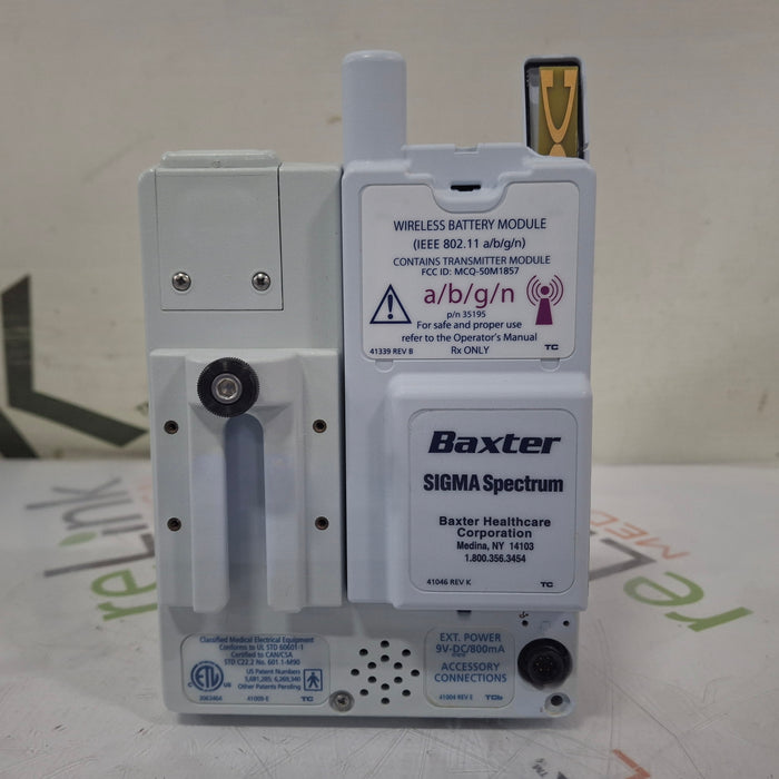 Baxter Sigma Spectrum w/ A/B/G/N Battery Infusion Pump