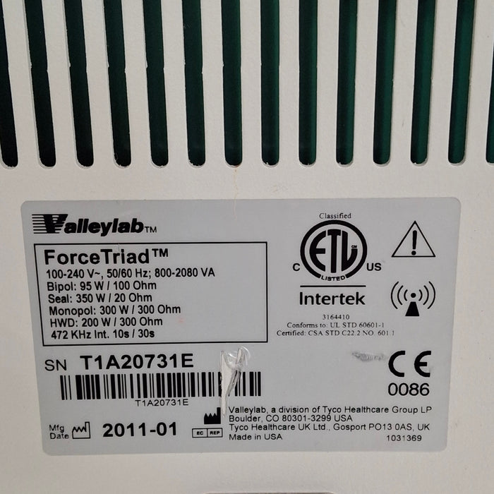 Covidien Force Triad 3.5 Electrosurgical Unit