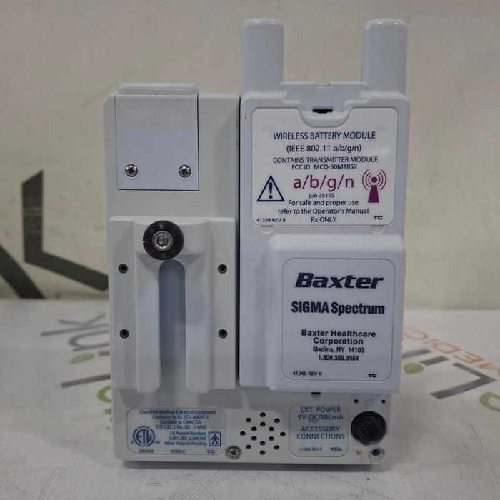Baxter Baxter Sigma Spectrum 6.05.14 with A/B/G/N Battery Infusion Pump Infusion Pump reLink Medical
