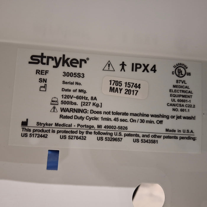 Stryker Secure III 3005 Hospital Bed