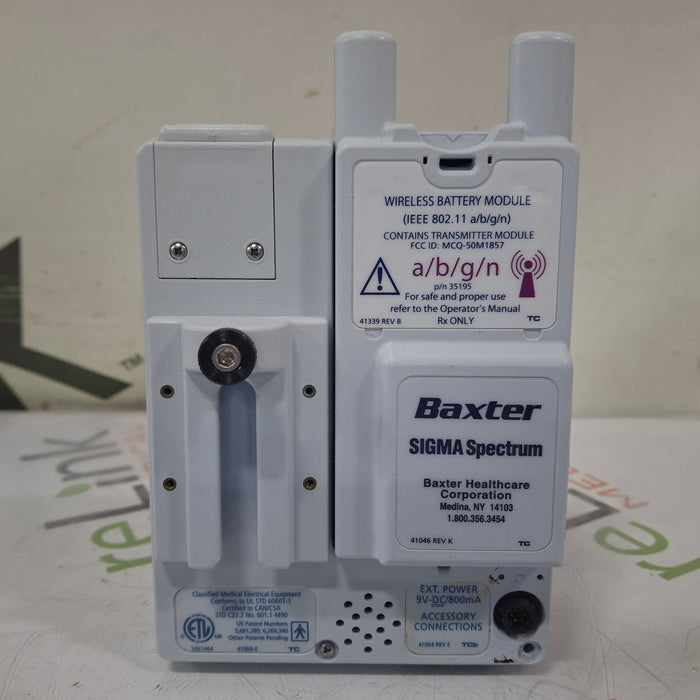Baxter Baxter Sigma Spectrum 6.05.14 with A/B/G/N Battery Infusion Pump Infusion Pump reLink Medical