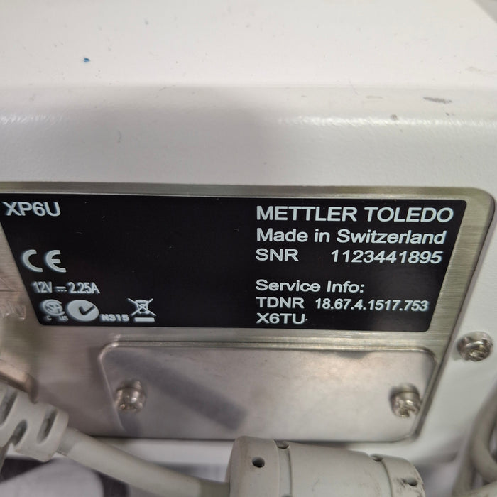 Mettler-Toledo, Inc. XP6U Micro Balance Scale