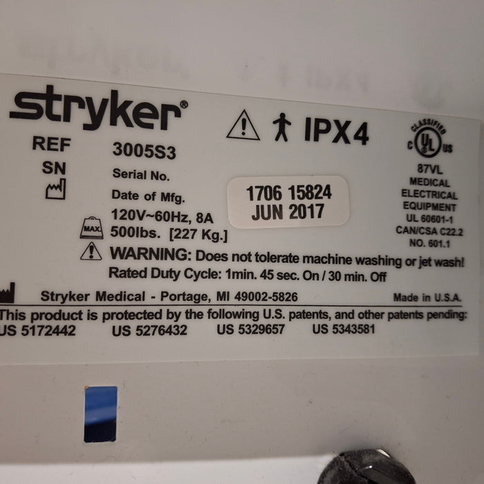 Stryker Secure III 3005 Hospital Bed