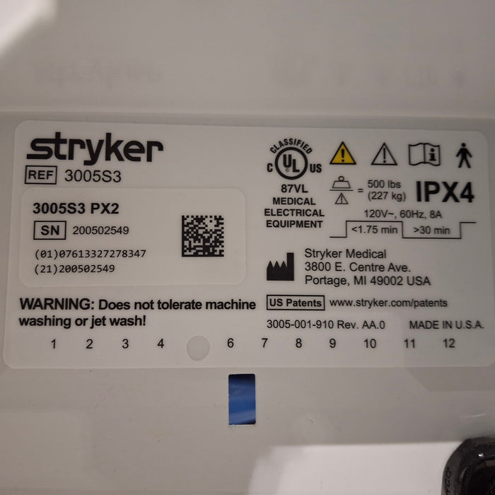 Stryker Secure III 3005 Hospital Bed