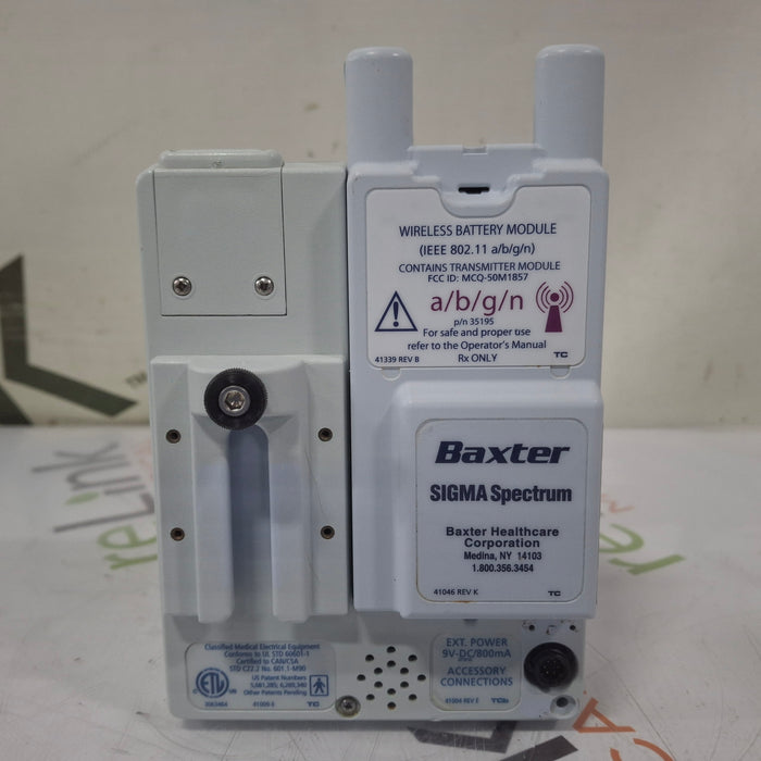 Baxter Sigma Spectrum w/ A/B/G/N Battery Infusion Pump