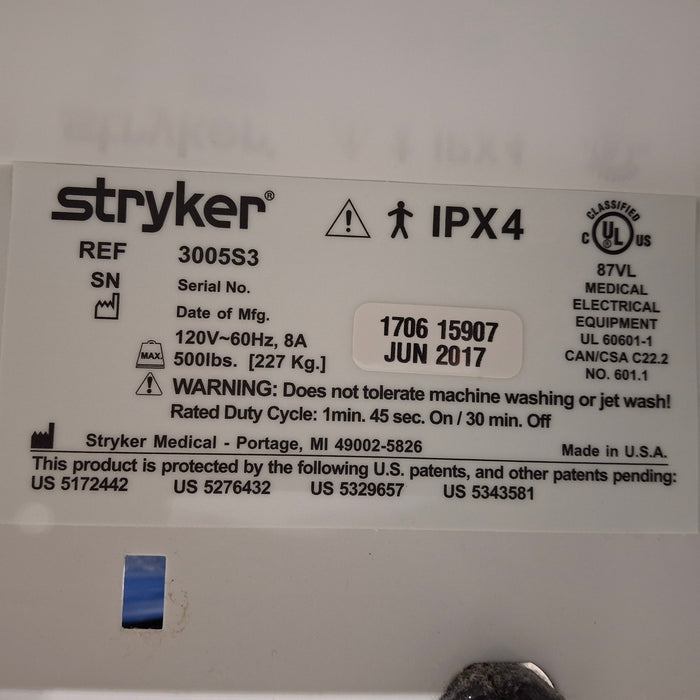 Stryker Secure III 3005 Hospital Bed
