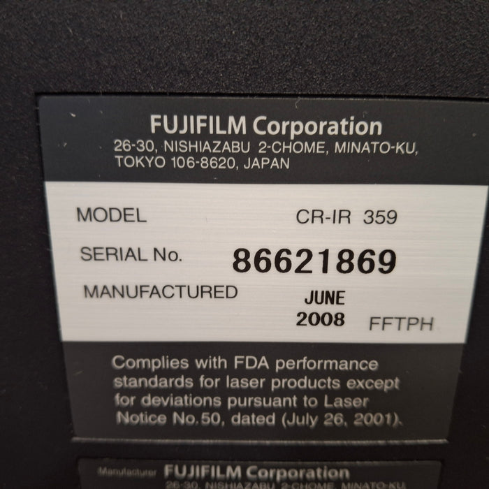 Fujifilm FCR Carbon XL-2 CR Reader