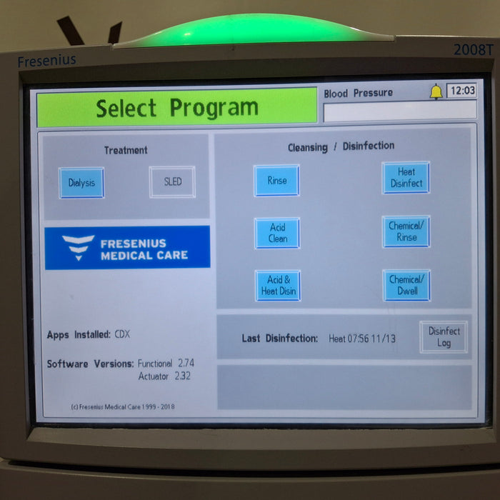 Fresenius 2008T Dialysis Machine Hemodialysis