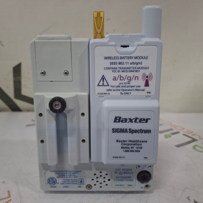 Baxter Sigma Spectrum w/ A/B/G/N Battery Infusion Pump