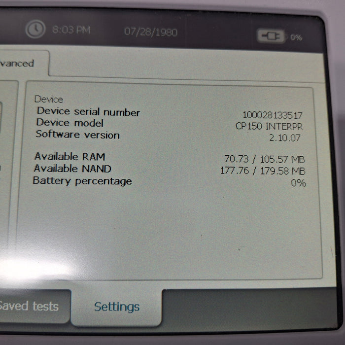 Welch Allyn CP150 ECG