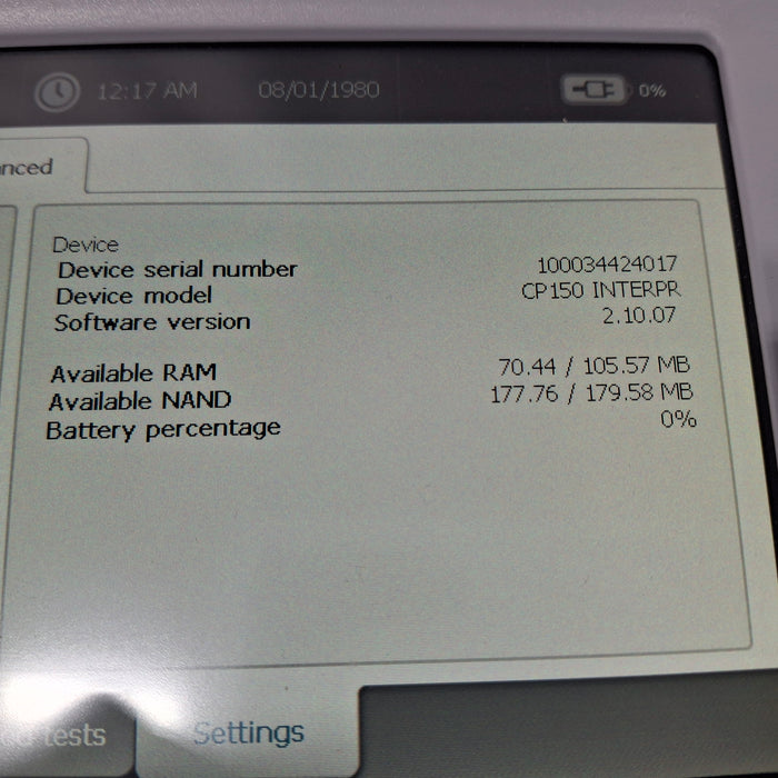 Welch Allyn CP150 ECG