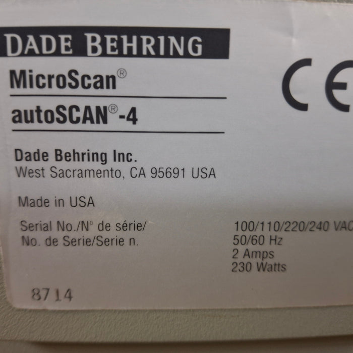 Siemens Siemens MicroScan AutoScan 4 Chemistry Analyzer Research Lab reLink Medical