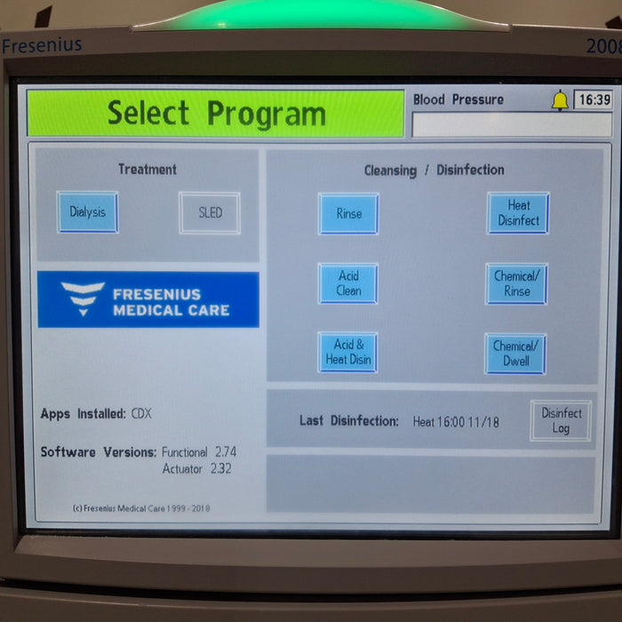 Fresenius 2008T Dialysis Machine Hemodialysis