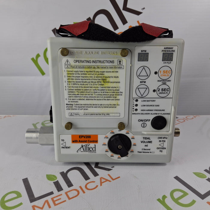 Allied Healthcare Products Allied Healthcare Products EPV200 Ventilator Respiratory reLink Medical