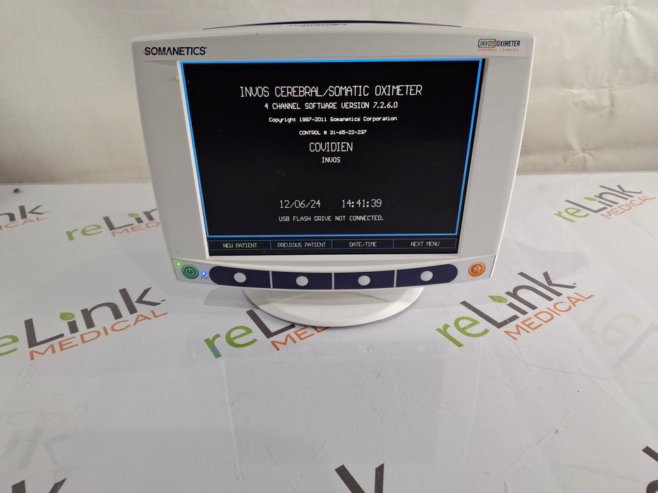 Somanetics Invos 5100C Cerebral Oximeter Monitor