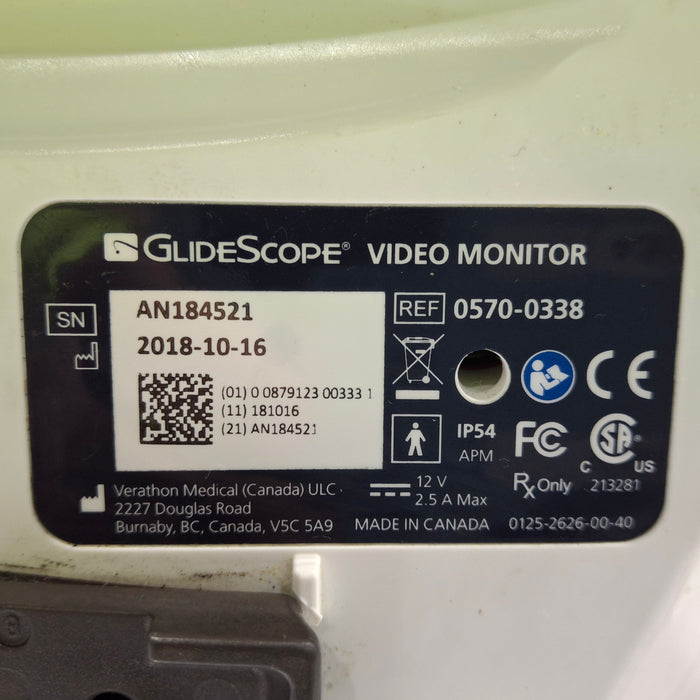 Verathon Medical, Inc Glidescope Video Laryngoscope