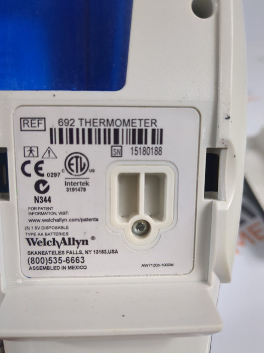 Welch Allyn Welch Allyn SureTemp Plus 692 Thermometer Diagnostic Exam Equipment reLink Medical