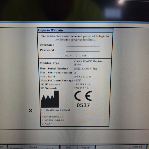 GE Healthcare GE Healthcare Carescape B450 Critical Care Patient Monitor Patient Monitors reLink Medical