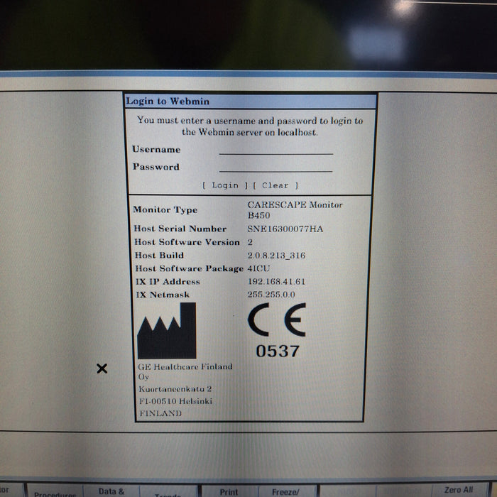 GE Healthcare GE Healthcare Carescape B450 Critical Care Patient Monitor Patient Monitors reLink Medical
