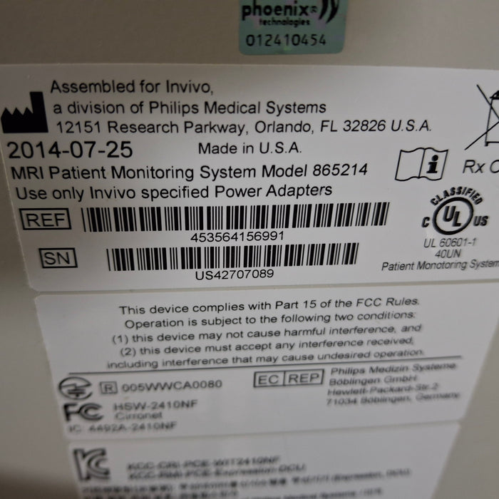 Philips Philips Invivo Expression MRI Compatible Patient Monitor Patient Monitors reLink Medical