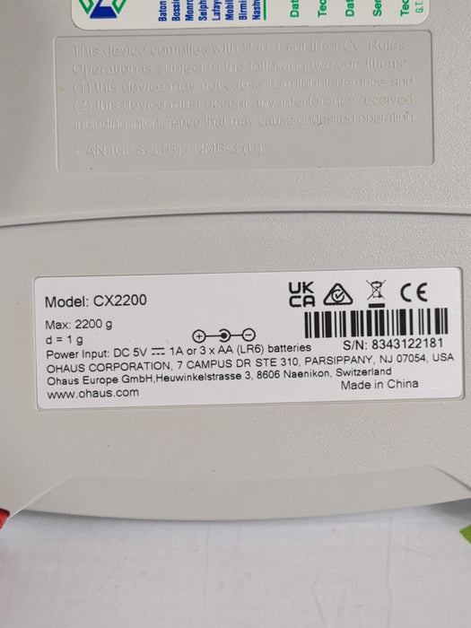 Ohaus Ohaus CX2200 Portable Balance Scale Research Lab reLink Medical