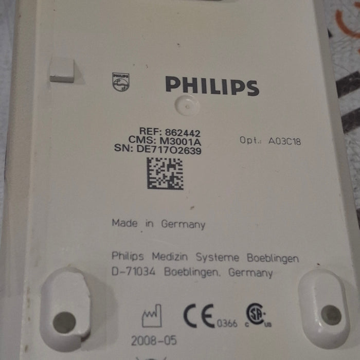 Philips M3001A-A03C18 Masimo SpO2, NIBP, 12 lead ECG, Temp, IBP MMS Module