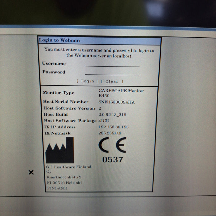 GE Healthcare GE Healthcare Carescape B450 Critical Care Patient Monitor Patient Monitors reLink Medical