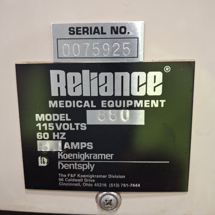 Reliance Medical Products, Inc. 880H Exam Chair