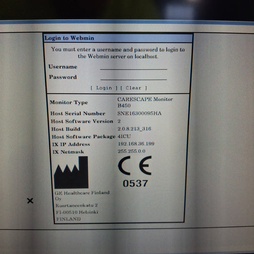 GE Healthcare GE Healthcare Carescape B450 Critical Care Patient Monitor Patient Monitors reLink Medical