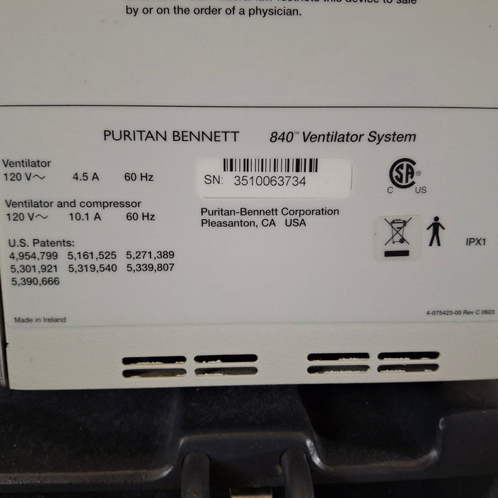 Puritan Bennett Puritan Bennett 840 Ventilator Respiratory reLink Medical