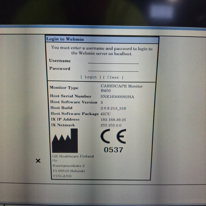 GE Healthcare GE Healthcare Carescape B450 Critical Care Patient Monitor Patient Monitors reLink Medical