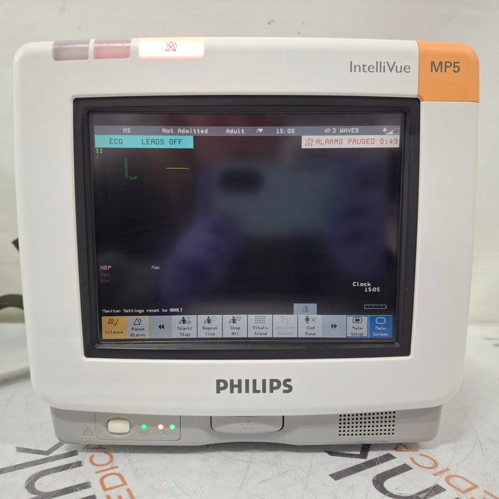 Philips Intellivue MP5 - ECG, Fast SpO2, NIBP Patient Monitor