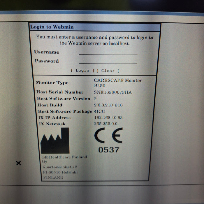 GE Healthcare GE Healthcare Carescape B450 Critical Care Patient Monitor Patient Monitors reLink Medical