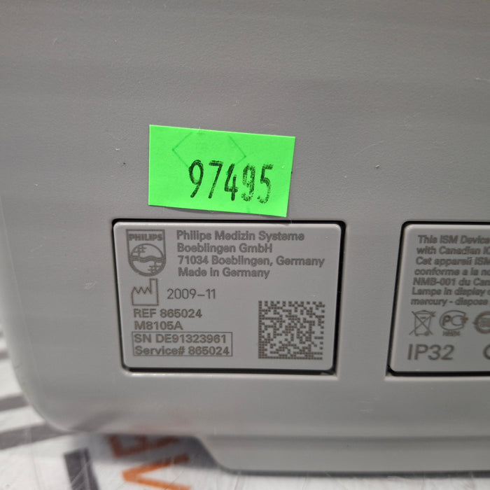 Philips Intellivue MP5 - ECG, Fast SpO2, NIBP Patient Monitor