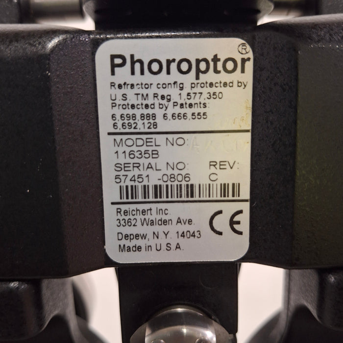 Reichert 11635B Phoropter Plus Cylinder
