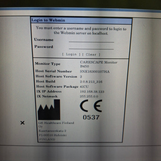 GE Healthcare GE Healthcare Carescape B450 Critical Care Patient Monitor Patient Monitors reLink Medical